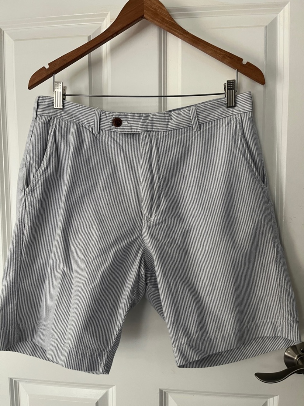 AMERICAN HERITAGE Dawson and Brooks Mens Shorts Pinstripe Size 34,Inseam 9”